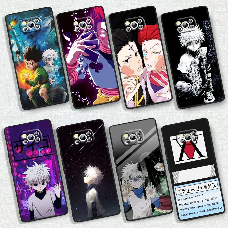 Funda de teléfono suave de Anime para Xiaomi Poco X6, X5, X4, X3, F4, F3, NFC, M6, M4, GT, S Pro, 4G, 5G, C65, color negro
