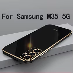 Para Samsung Galaxy M35 5G funda para Samsung Galaxy M35 5G suave TPU antihuellas protección de cámara funda