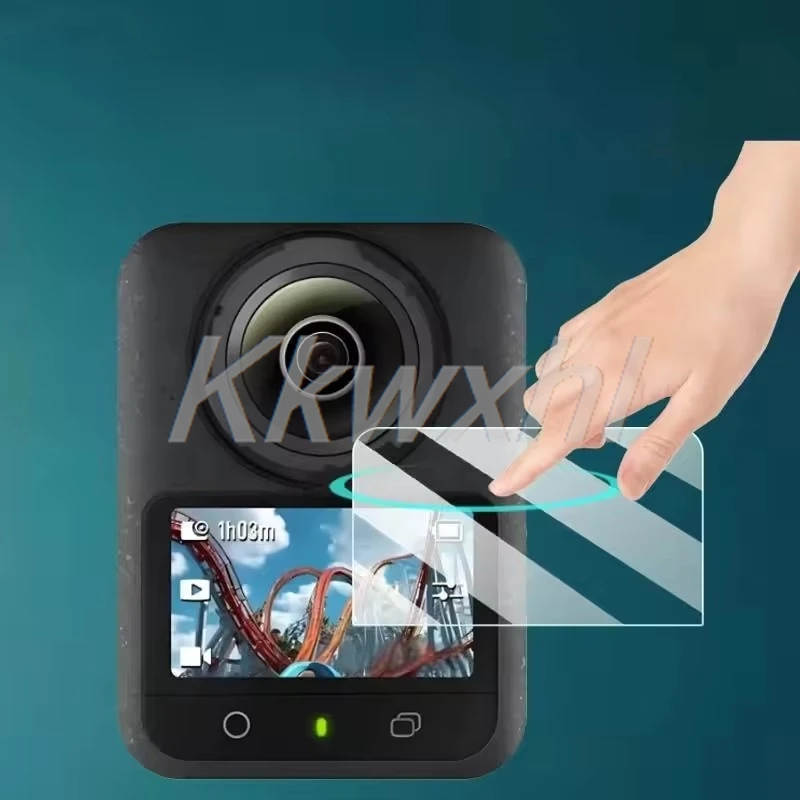 2 uds 9H HD película de lente de cámara para DJI OSMO 360 en DJIOSMO360 OSMO360 cubierta protectora trasera de vidrio templado - imagen 2