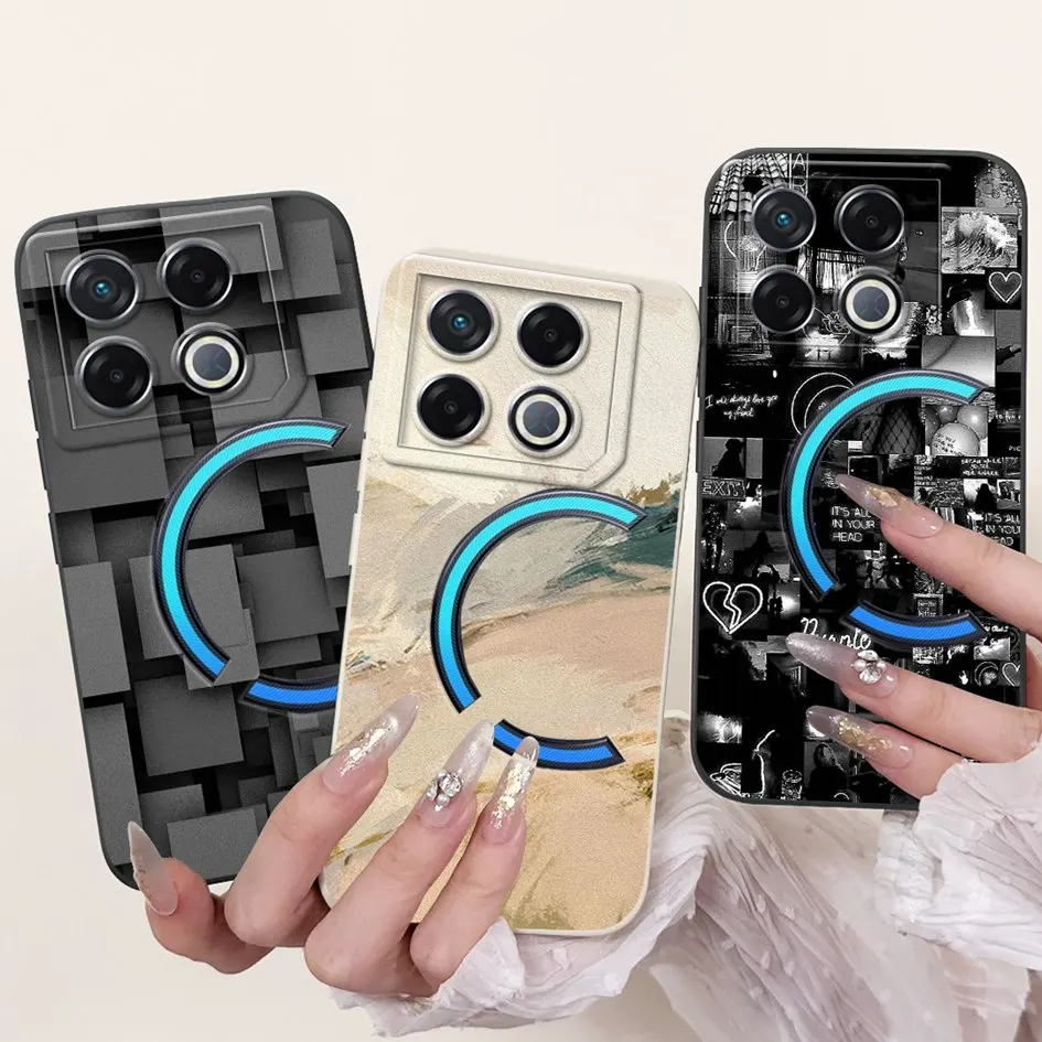 Para Infinix GT 20 Pro 2024 funda X6871 a prueba de golpes patrón de moda funda de teléfono mate de silicona suave para Infinix GT20 Pro Coque