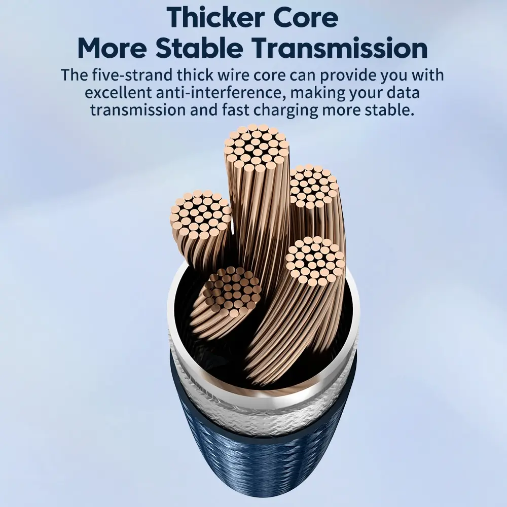 Cable de carga rápida Toocki 7A tipo C para Realme Huawei P30 USB C, cable de datos para teléfono móvil para Samsung Oneplus PocoF3 - imagen 5