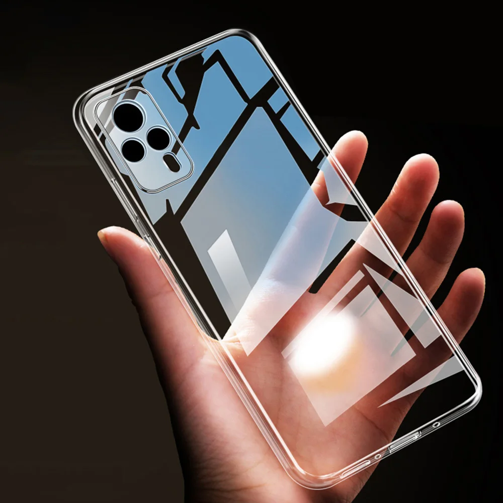Funda de teléfono ultrafina transparente para VIVO V21 E V21E, 4G, 5G, Original, suave, transparente, de alta calidad, TPU, protección trasera, VIVOV21 - imagen 2
