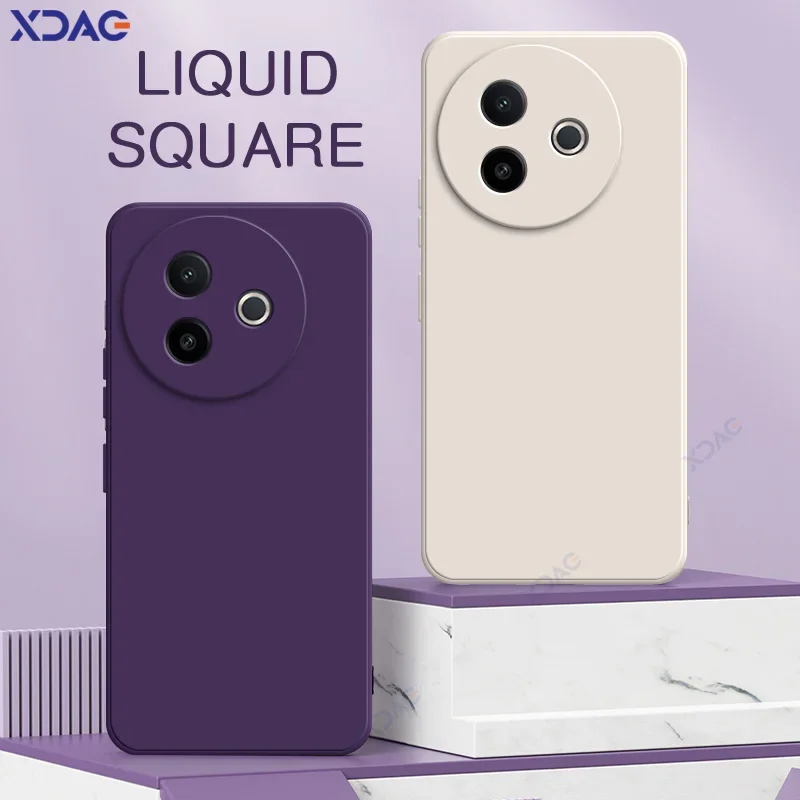 Fundas de lujo de doble capa para teléfonos móviles VIVO Y39 5G 6,68 "Protección Global de lentes VIVOY39 armadura cuadrada de silicona suave y caramelo - imagen 2