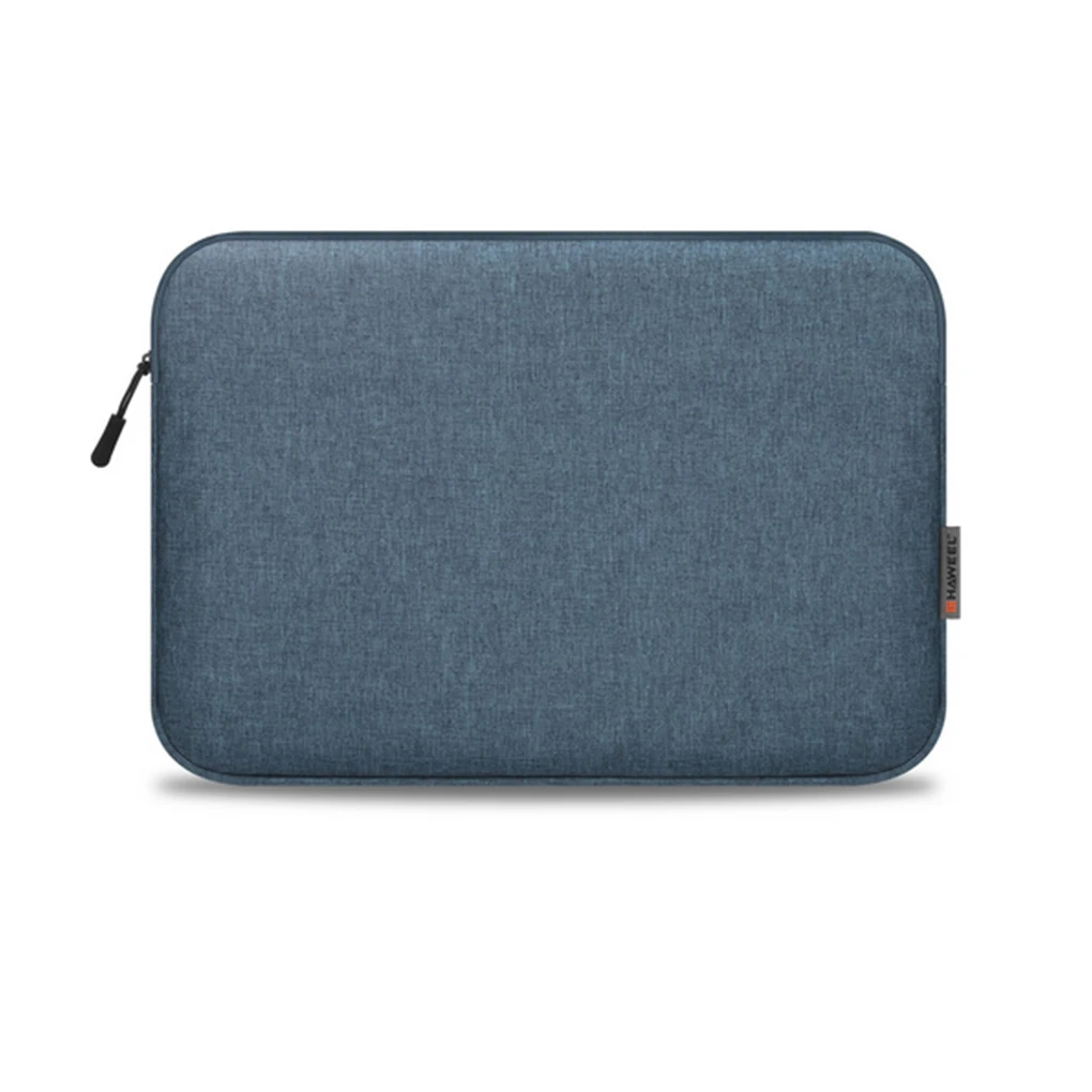 Una caja azul con una cremallera en el costado