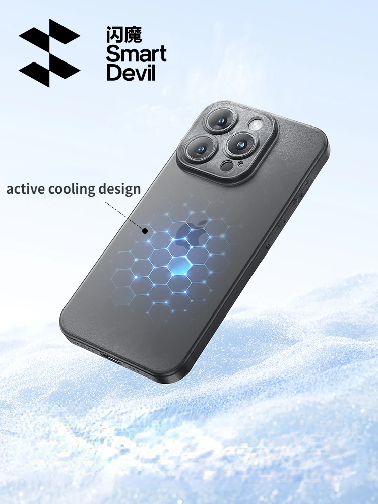 SmartDevil-funda de teléfono mate ultrafina para iPhone 15Pro Max 15, carcasa protectora de teléfono anticaída con vidrio templado - imagen 4