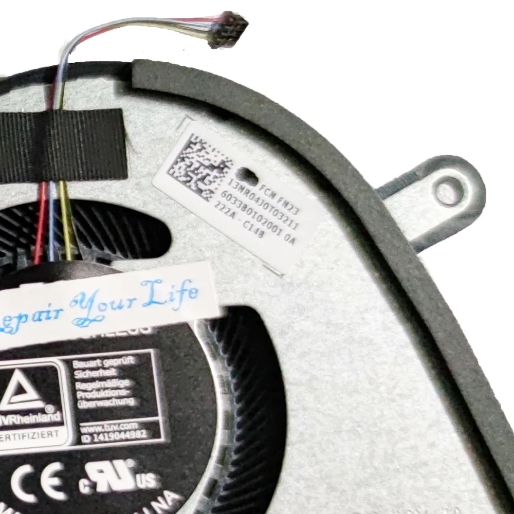 Ventiladores de refrigeración CPU GPU para Asus ROG Zephyrus M16 GU603HE GU603HM GU603HR ventilador de radiador enfriador de ordenador portátil 13NR04J0T04211 13NR04J0T03211 - imagen 4