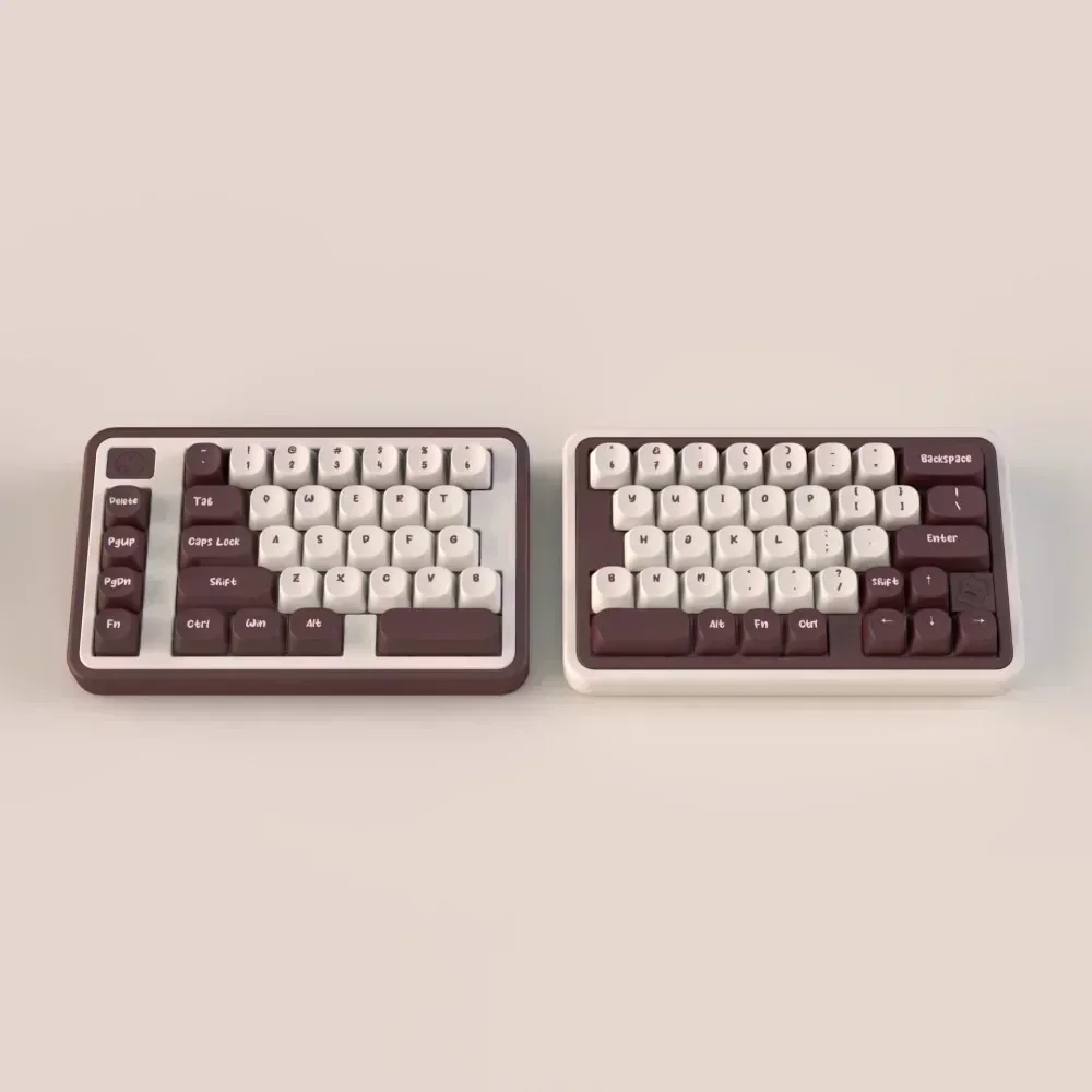 Kit de teclado mecánico dividido de gato bonito, junta inalámbrica de tres modos, teclado para juegos dividido de aluminio personalizado ergonómico RGB intercambiable en caliente - imagen 2