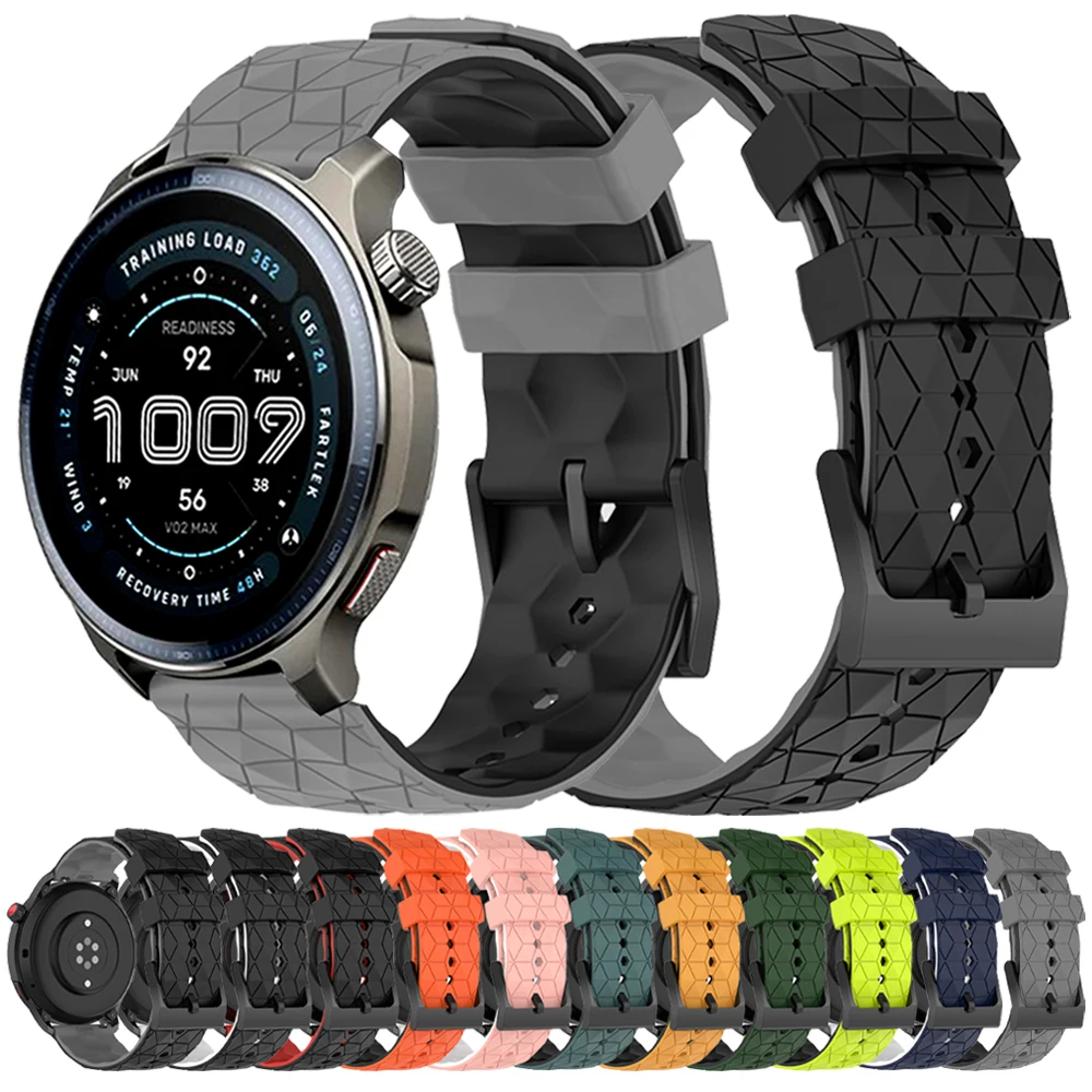 Correa deportiva de silicona de 20mm y 22mm para Amazfit Bip6 5 Balance 2 UNITY Zepp Z CHEETAH GTR 4 3 2e/GTS 4 2 mini Active 2 reemplaza la banda