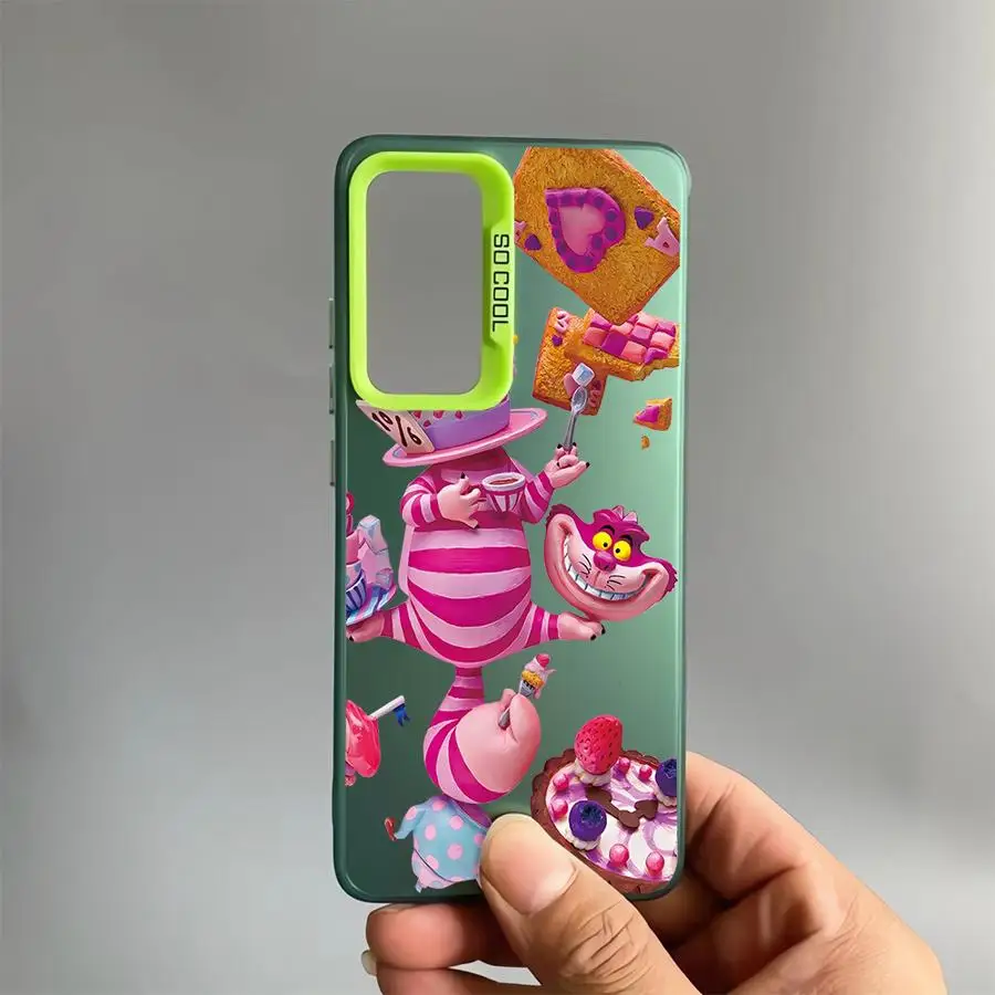 Funda de teléfono Cheshire Cat Alice para Samsung Galaxy S24 Ultra S21 FE S20 FE S20 S25 S23 Ultra S22 Plus, funda suave de lujo - imagen 3