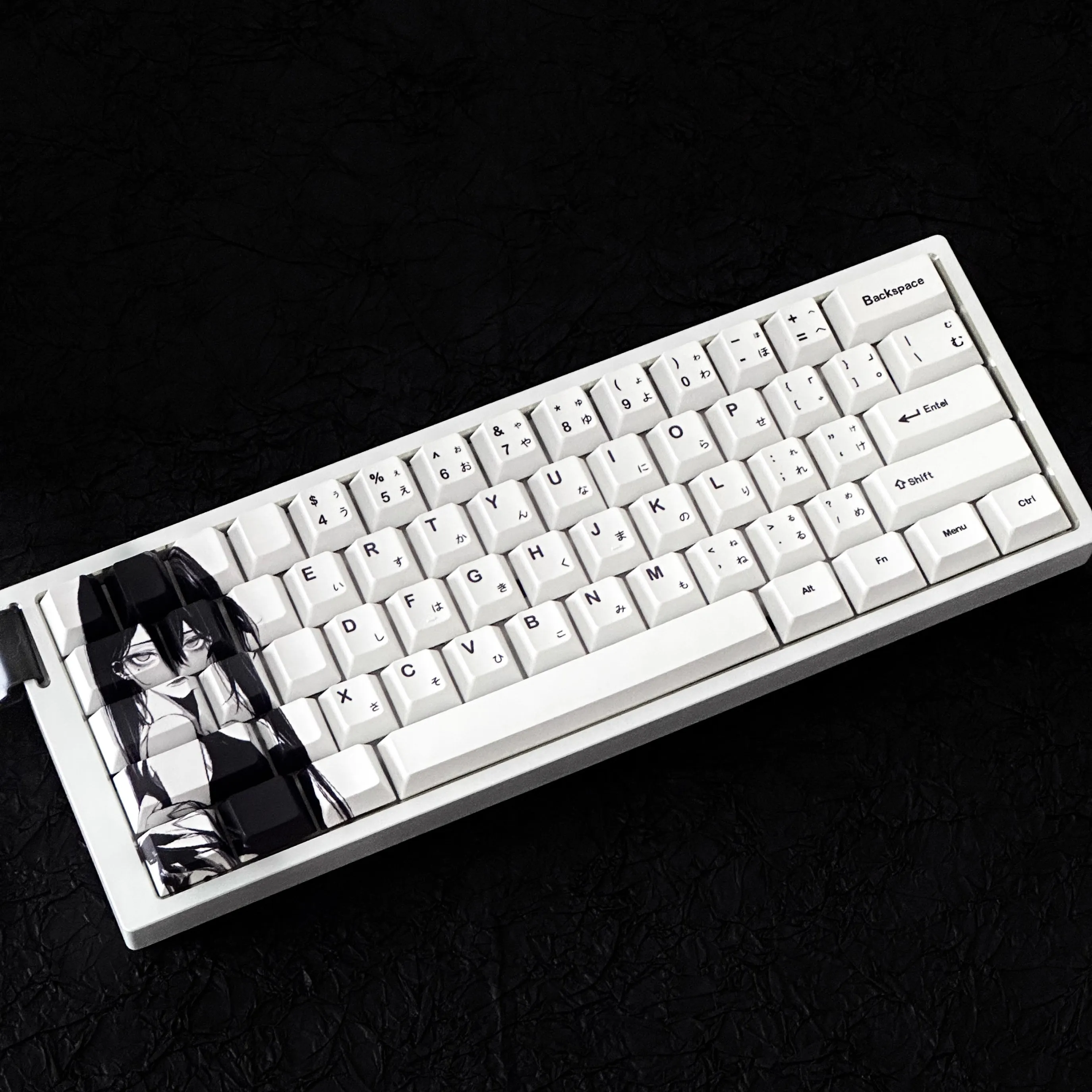 129 teclas minimalista blanco Anime japonés Keycaps PBT Cherry perfil Keycap para Mx switch Teclado mecánico Dye-Sub ISO Enter - imagen 5