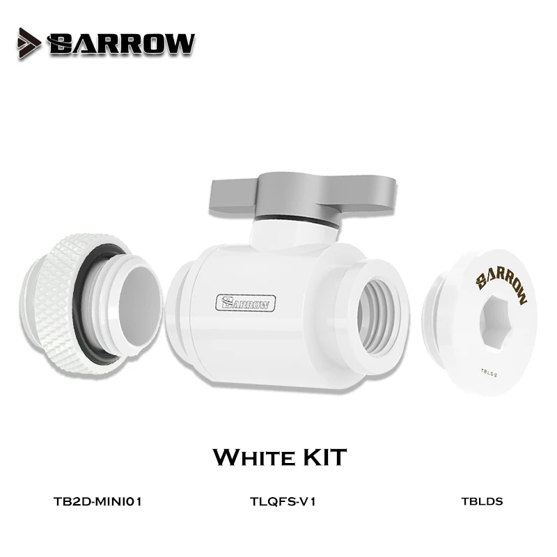 Kit de interruptor de válvula de agua Barrow, interruptor + enchufe + conector M-M 3 en 1 para sistema de enfriador de agua de encendido/apagado de Control - imagen 3