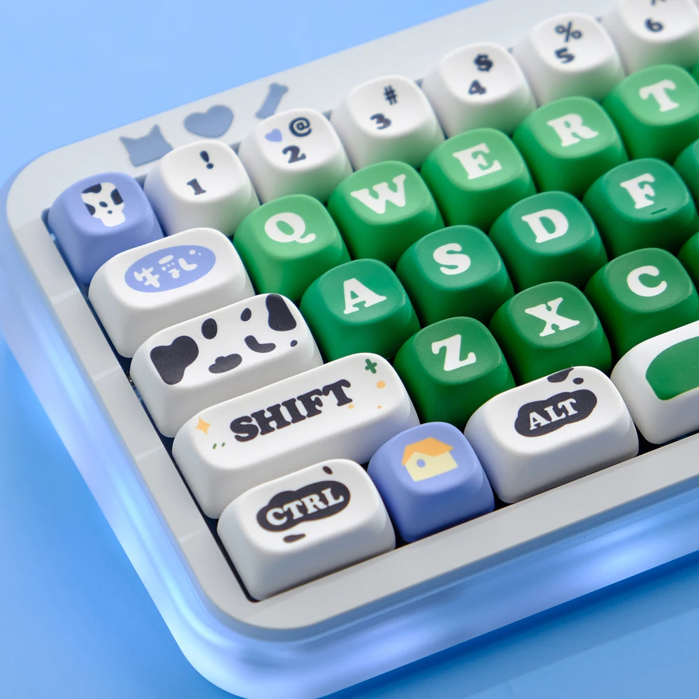 Juego de teclas de 126 teclas, teclas de perfil XOA MOA, teclas de tinte Sub PBT para teclado MX 60% 65% 75% 96% 98% 100%