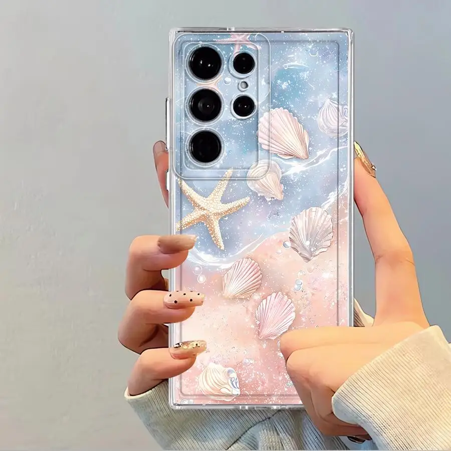 Funda blanda azul junto al mar para Samsung Galaxy S10 Plus S24 FE Note 10 20 Ultra S22 S23 S25 Ultra S21 S20 - imagen 2