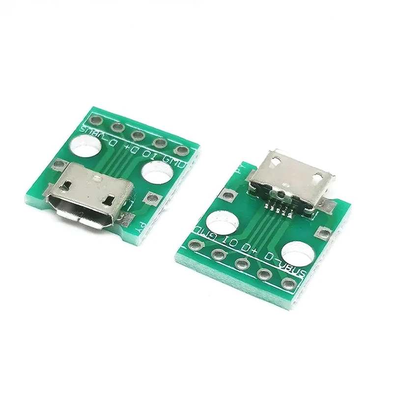 20 piezas adaptador MICRO USB a DIP conector hembra de 5 pines tipo B convertidor PCB placa de interruptor SMT asiento madre - imagen 4