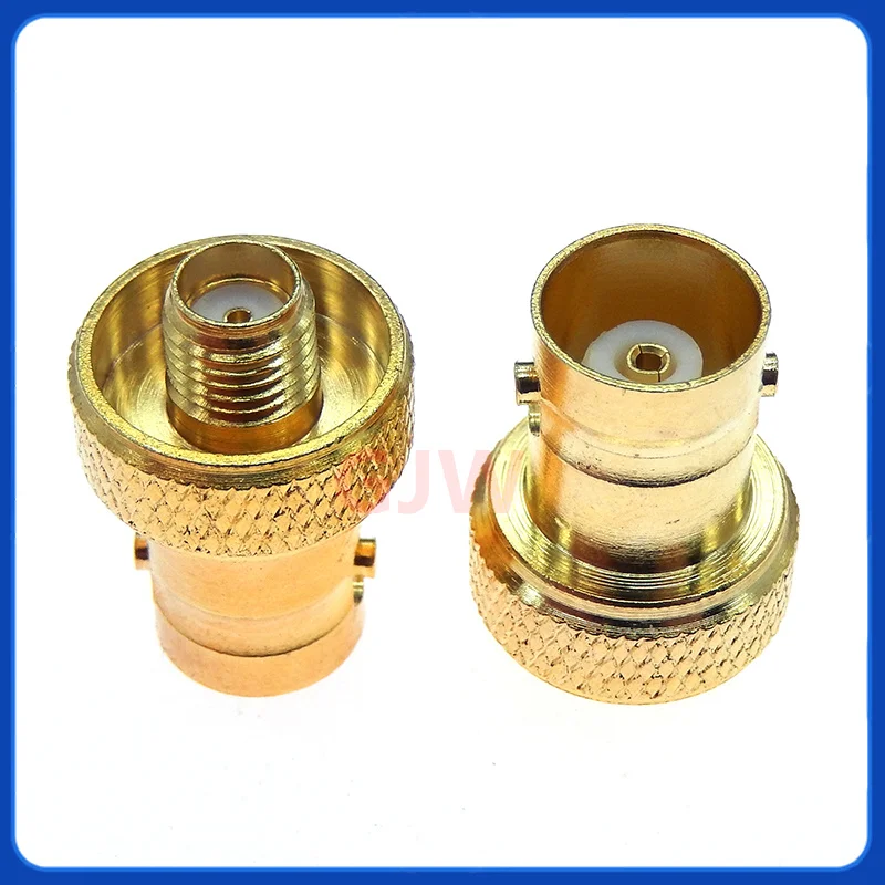 Conector hembra a conector BNC hembra SMA, adaptador RF chapado en oro, Coaxial, alta calidad, 50ohm, 1 piezas