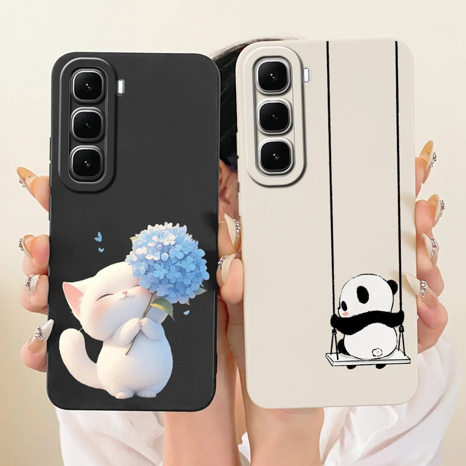 Para Infinix Hot 60 funda caliente 60i 4G Cool Owl Dragon cubierta pintada suave TPU funda de teléfono para Infinix Hot 60 Pro Plus Hot60 i 4G bolsas - imagen 3