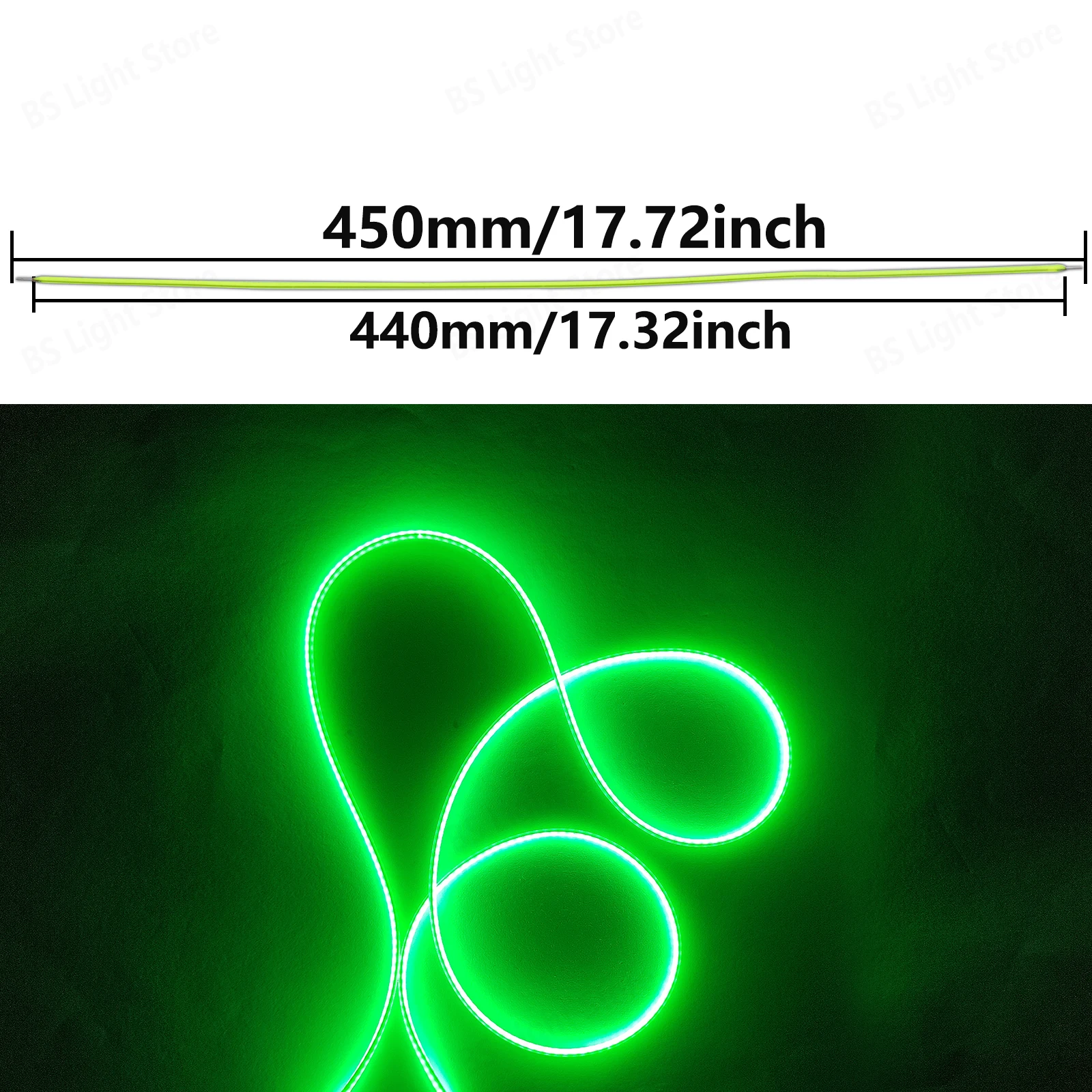 Led 3V 450mm filamento Cob suave Silament Edison bombilla piezas de lámpara DIY diodo Flexible accesorios de filamento de iluminación verde azul rosa - imagen 5