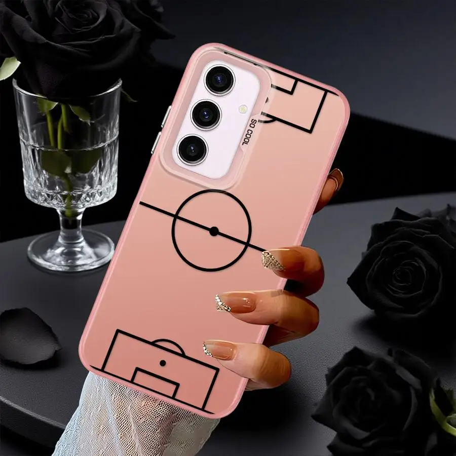 Funda para Samsung Galaxy A33 A34 A32 A73 A22 A52 A25 A26 A53 A24 A23 A36 funda trasera para teléfono divertido fútbol - imagen 3