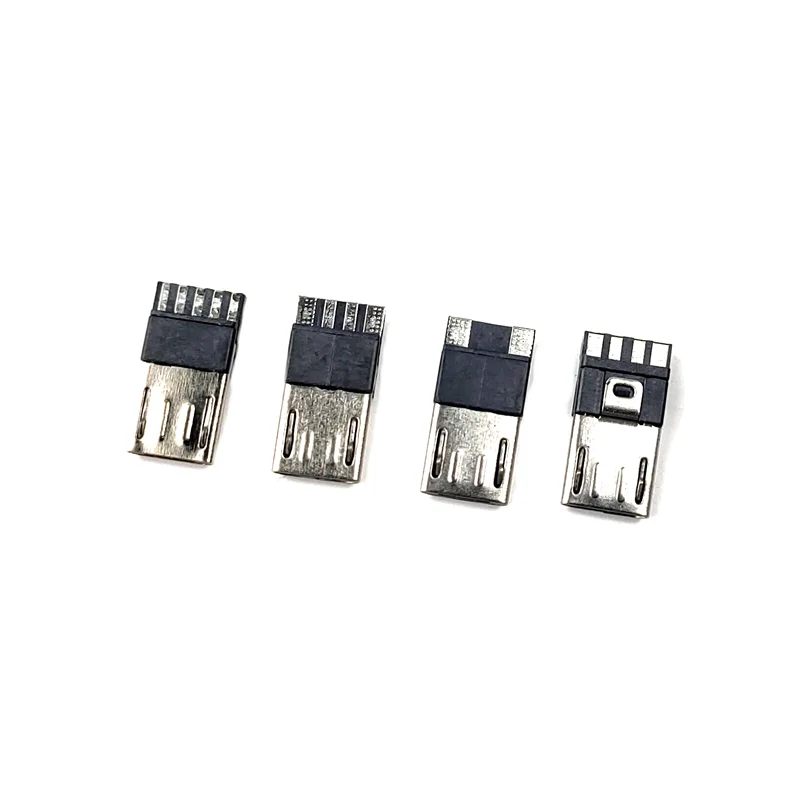 20 piezas Micro USB 2,0 macho, 2p/4p/5 pines, Conector de puerto USB, Terminal de enchufe trasero - imagen 2