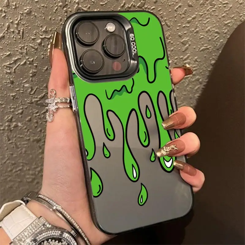 Funda Graffiti para iPhone 11 16 15 14 13 Pro Max 12Mini XS XR 8 7 Plus carcasa protectora de pantalla a prueba de golpes - imagen 4