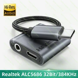 Adaptador USB-C a jack DAC alta resolución carga rápida iPad Samsung