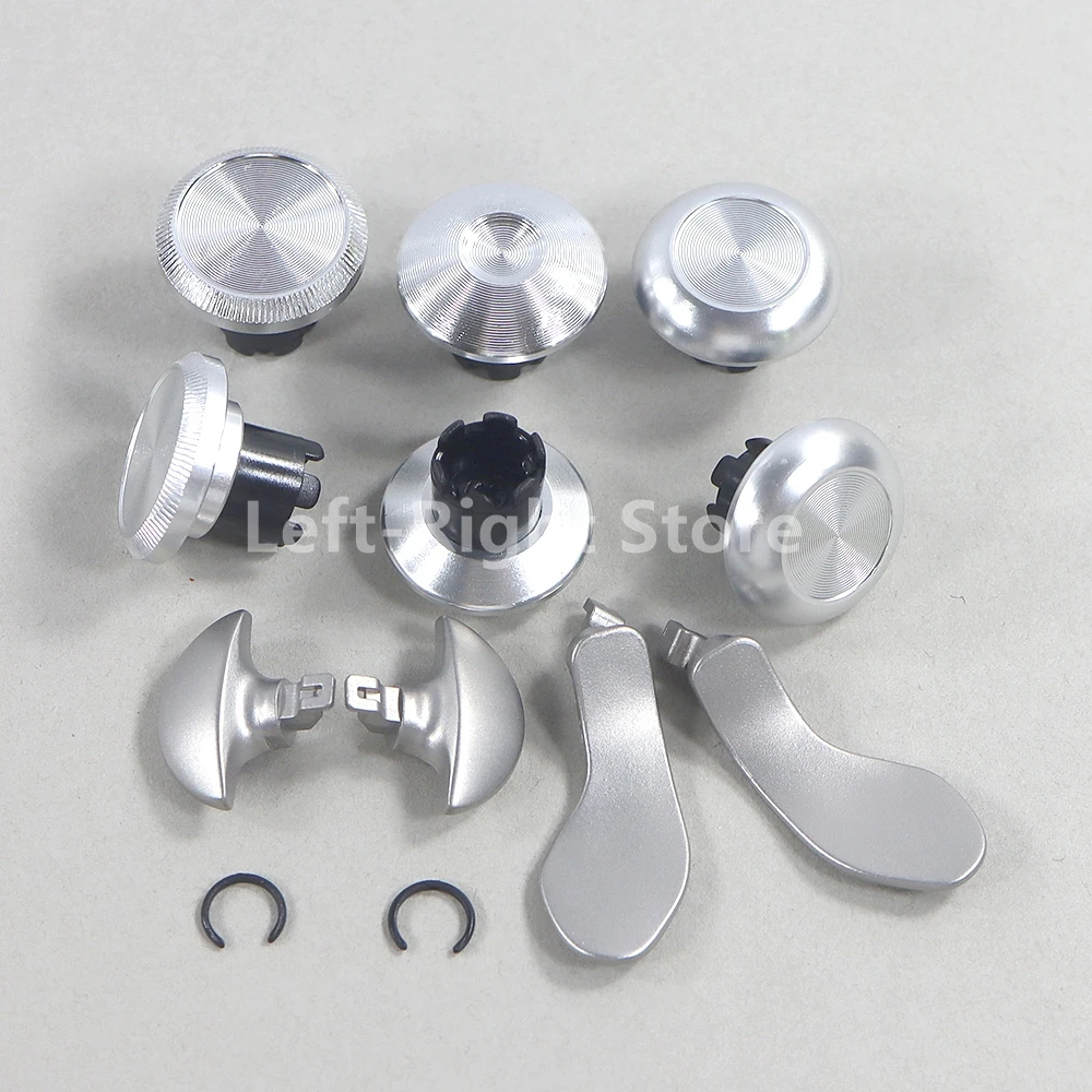 1 Juego de tapa basculante, tapa de Joystick 3D, cubierta de botón, Kit trasero de paleta de Metal, tapas de palo de pulgar con cabeza de seta para PS5 Edge Elite Gamepad - imagen 3