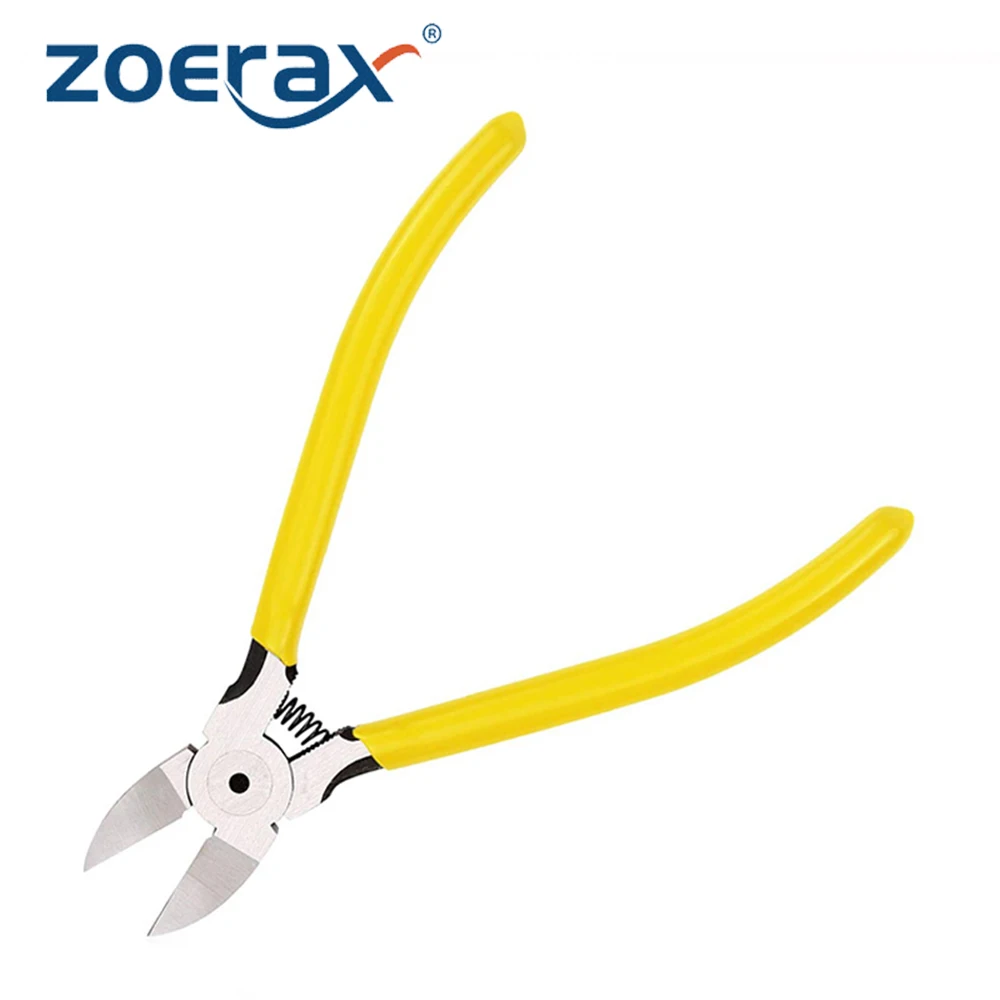 ZoeRax Cortadores de alambre ultra afilados de 5 pulgadas, cortadores diagonales pequeños con mecanismo de resorte para manualidades y corte de cables