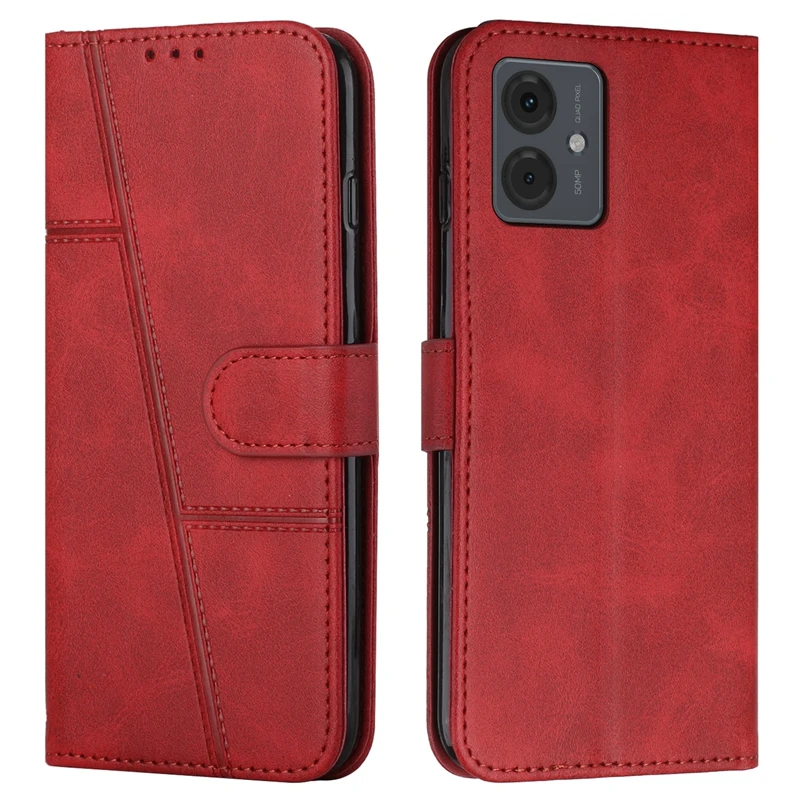 Para Motorola Moto G14 funda con tapa tipo billetera cubierta de libro para Coque Motorola G14 funda de teléfono MotoG14 G 14 Fundas protectoras de cuero - imagen 4