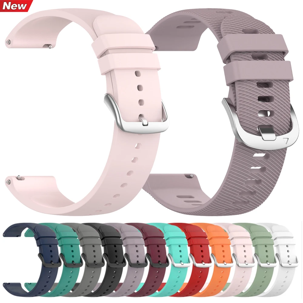 Correa de reloj de 20 a 22mm para Amazfit Balance GT4/3/2 47mm GTS 4/3/2 Mini pulsera de silicona para Samsung Galaxy Watch 4/6 Classic 5 Pro