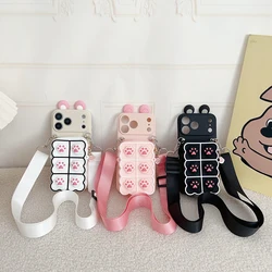 Para Samsung Galaxy A13 A14 A03 A04 A23 A32 A23 A33 A52 A72 A34 A24 A54 A73 Funda tipo billetera con pata de gato con accesorios