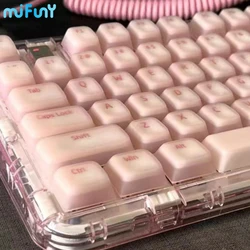 MiFuny Teclas PBT Translúcidas Perfil Cherry Rosa Teclado Mecánico