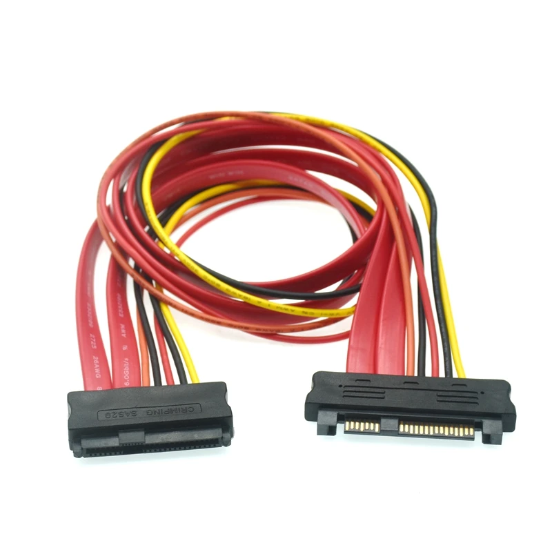 SFF-8482 SAS 29Pin Cable de extensión macho a hembra servidor Panel de disco duro Cable adaptador de plano posterior SAS 29PIN a sata Cable de 22 pines - imagen 3