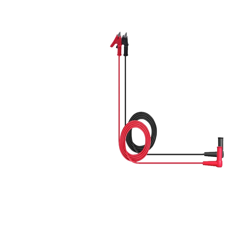 Pinza de cocodrilo de 20a 90CM a conector Banana, Cable de prueba, sonda Dual, pinza de cocodrilo de 4mm para herramienta de medición de multímetro - imagen 3