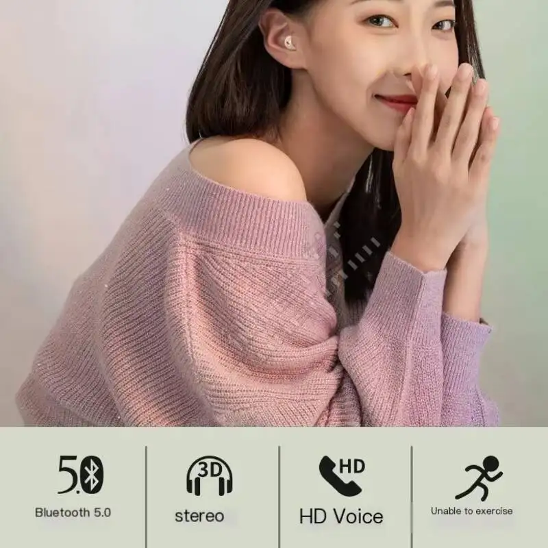 Venta caliente auriculares inalámbricos Bluetooth Mini invisibles en el oído deportes auriculares para dormir compatibles con llamadas y escuchar música - imagen 3
