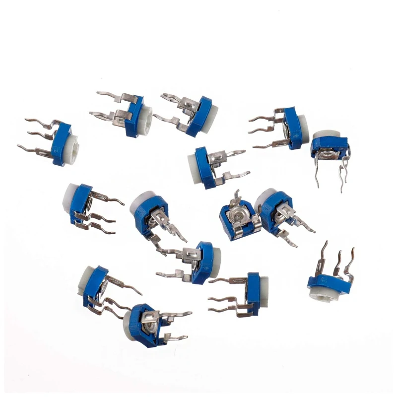 65 Uds potenciómetro recortador RM065 resistencia ajustable 100R-1M potenciómetros 1K 5K 10K 20K 50K 100K 500K 1M resistencias variables - imagen 4