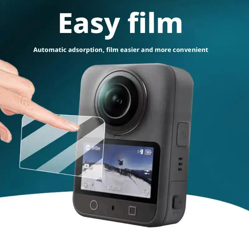 Protector de pantalla para DJI Osmo 360 HD, película protectora templada resistente a los arañazos y a prueba de explosiones, accesorios para cámara panorámica