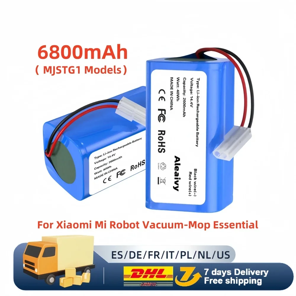 Batería de repuesto para XiaoMi MiJia Mi Robot Vacuum-Mop Essential G1 MJSTG1 SKV4136GL, 14,8 V, 3500mAh, H18650CH-4S1P - imagen 3