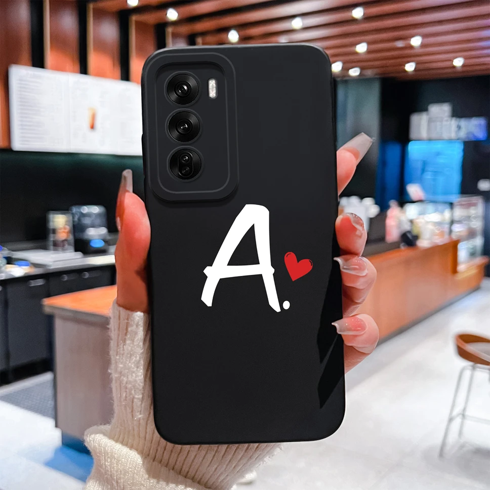 Para Oppo Reno 12 Pro 12F 5G funda de teléfono amor corazón letras protección de cámara cubierta suave de alta calidad para Reno12 parachoques a prueba de golpes - imagen 3