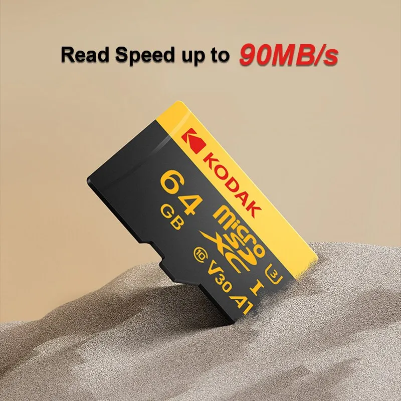 Tarjeta de memoria KODAK grabadora de conducción 32GB 64GB tarjeta de memoria Micro SD para teléfono móvil PC auricular altavoz cámara HD interruptor de juego - imagen 5