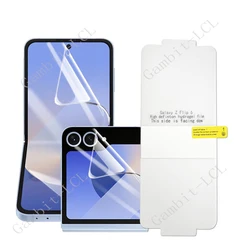 3 en 1 para Samsung Galaxy Z Flip7 FE Flip6 Flip5 Flip 7 6 5 ZFlip7 HD película de hidrogel suave hidráulica cubierta protectora de pantalla completa