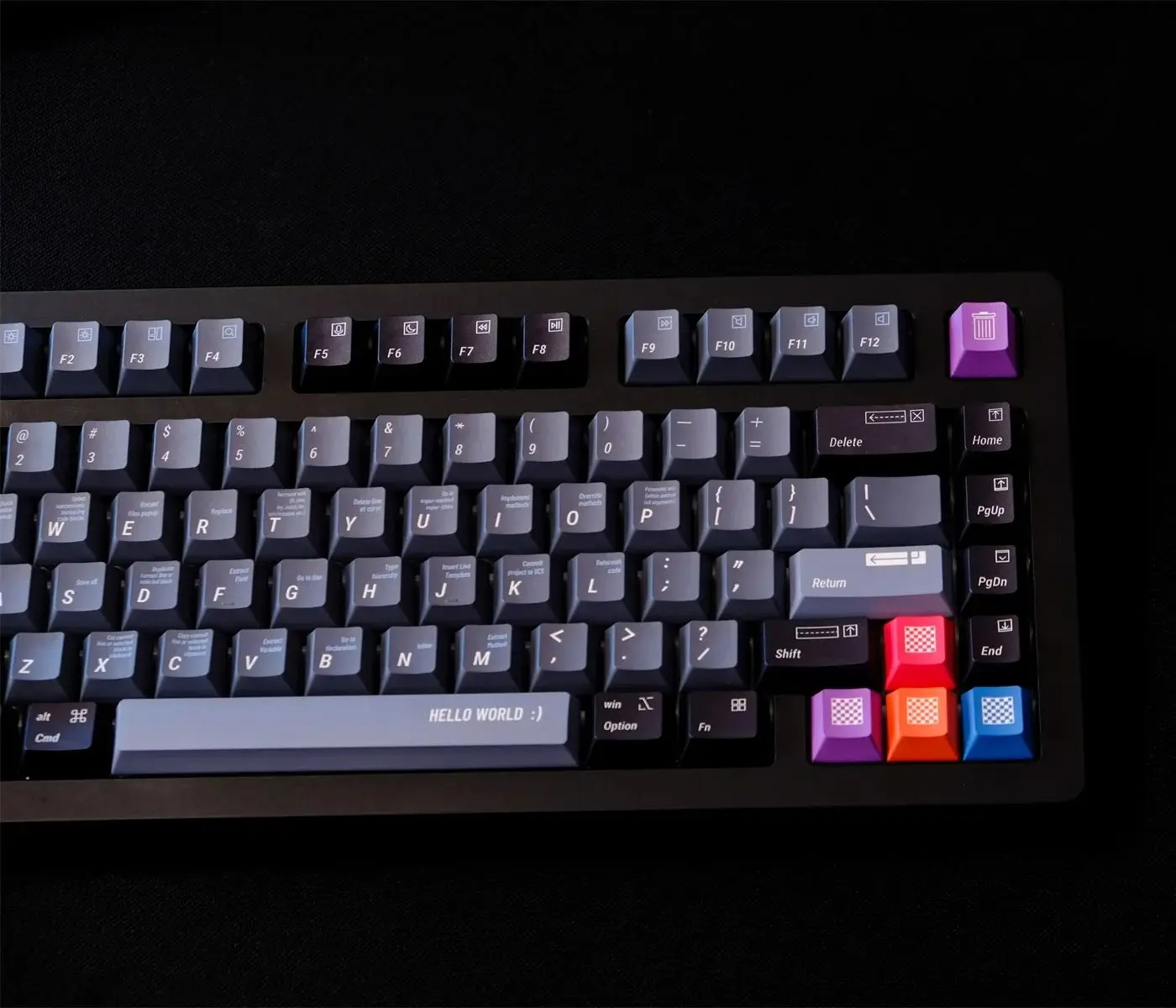 Juego de teclas de programador GMK PS, teclas de sublimación de tinte PBT, teclas de perfil de cereza para teclado mecánico 61 64 68 84 87 96 980 - imagen 4