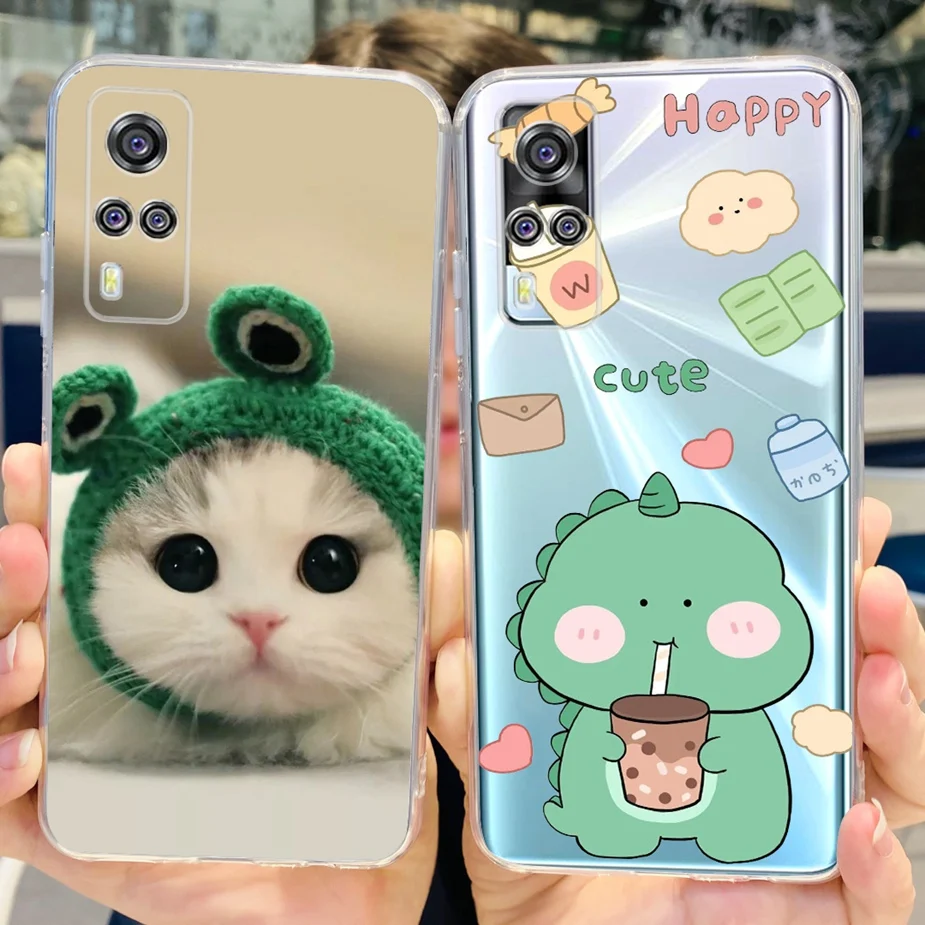 Funda de silicona blanda para Vivo Y31, carcasa bonita pintada a la moda, Y51a, V2031, Y51, 2020, VivoY31 de diciembre - imagen 4