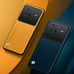 Funda Vivo X80 Pro - cuero PU de lujo para Lite y Note 5G, antigolpes