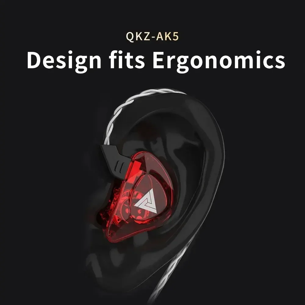 CK5 controlador de cobre dinámico HiFi auriculares con cable Monitor auriculares deportivos auriculares estéreo de graves auriculares de música 3,5 MM en la oreja con micrófono - imagen 4