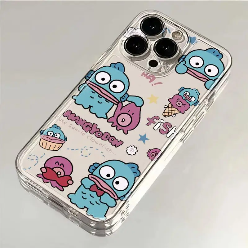 Bonita funda de teléfono Sanrio Hangyodon para Infinix Hot 11S NFC 30i 20i 12i 30 20 9 Play 20S 12 Pro Tecno Pova 5 Pro POP 6 transparente - imagen 5