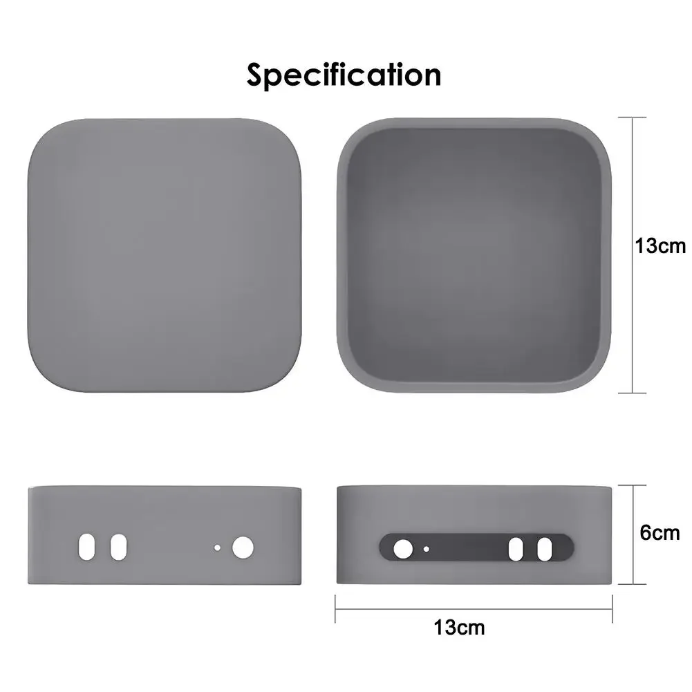 Funda protectora de silicona resistente al desgaste, fácil de instalar, resistente al desgaste, para Mac Mini M4/M4 Pro 2024, apertura precisa a prueba de polvo - imagen 5