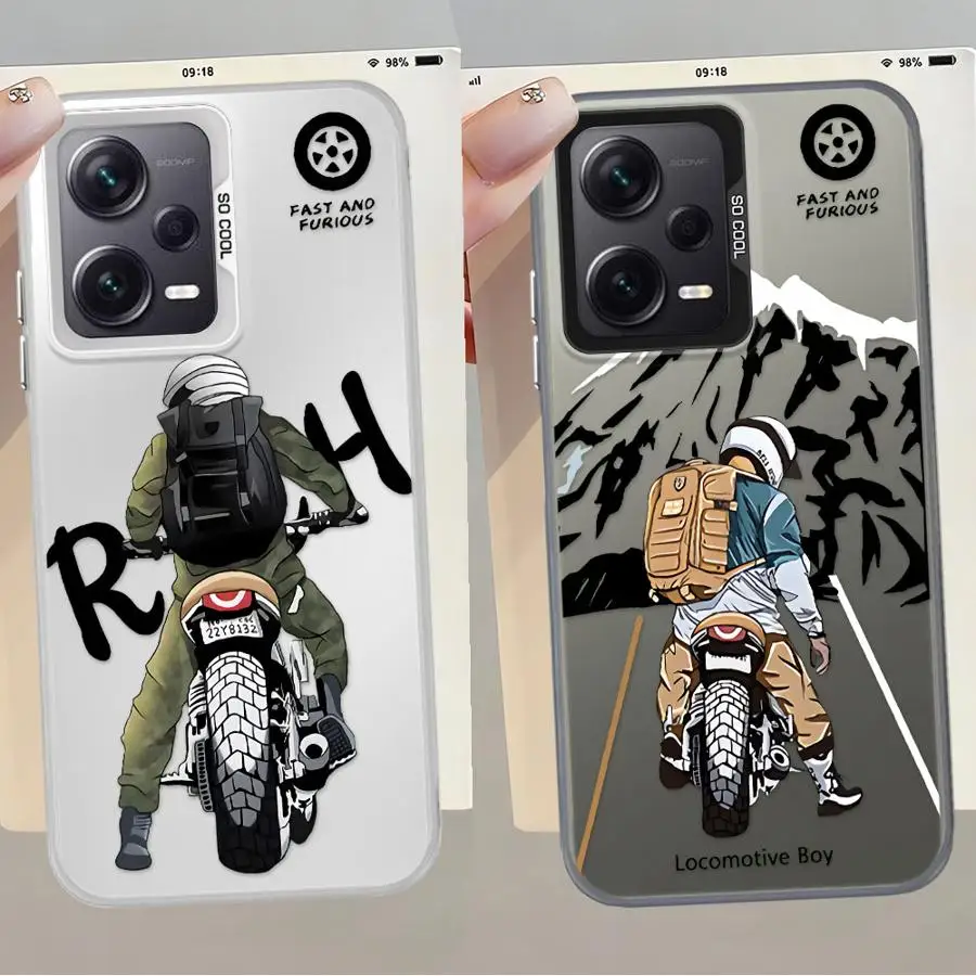 Funda blanda para Xiaomi Redmi Note 12 13 14 Pro Plus 11s 10 11 Pro 10s locomotora masculina de moda - imagen 2