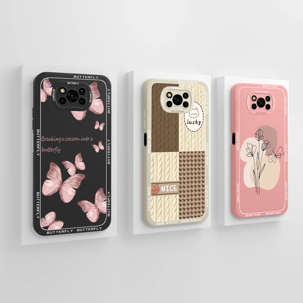 Funda de teléfono para Xiaomi Poco X3 Pro NFC Lovely Cartoon Astronaut, cubierta de protección de silicona líquida para XiaomiPocoX3 X3Pro, NFC - imagen 5