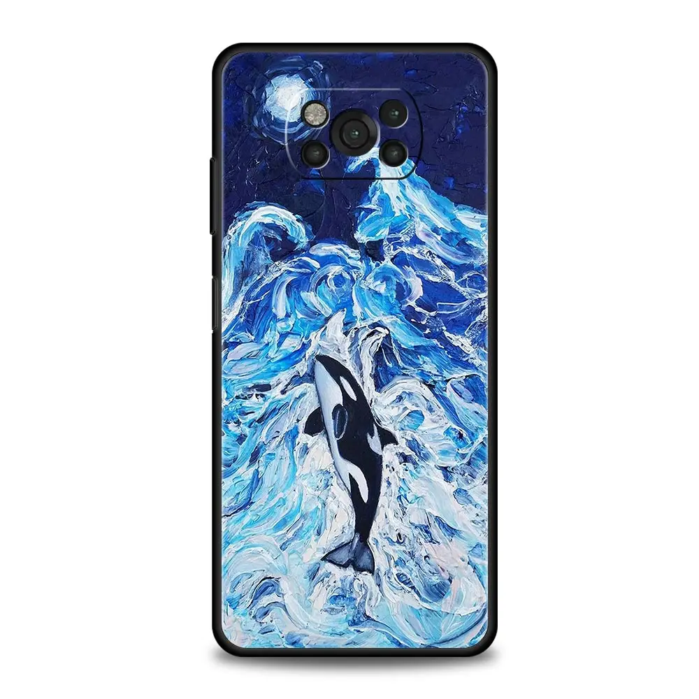 Funda de teléfono Orca ocean lovely killer whale para Xiaomi Poco X6 X5 Pro X4 X3 NFC F5 Pro F4 F3 GT M5 M4 Pro 5G M3 C51 C50 - imagen 5