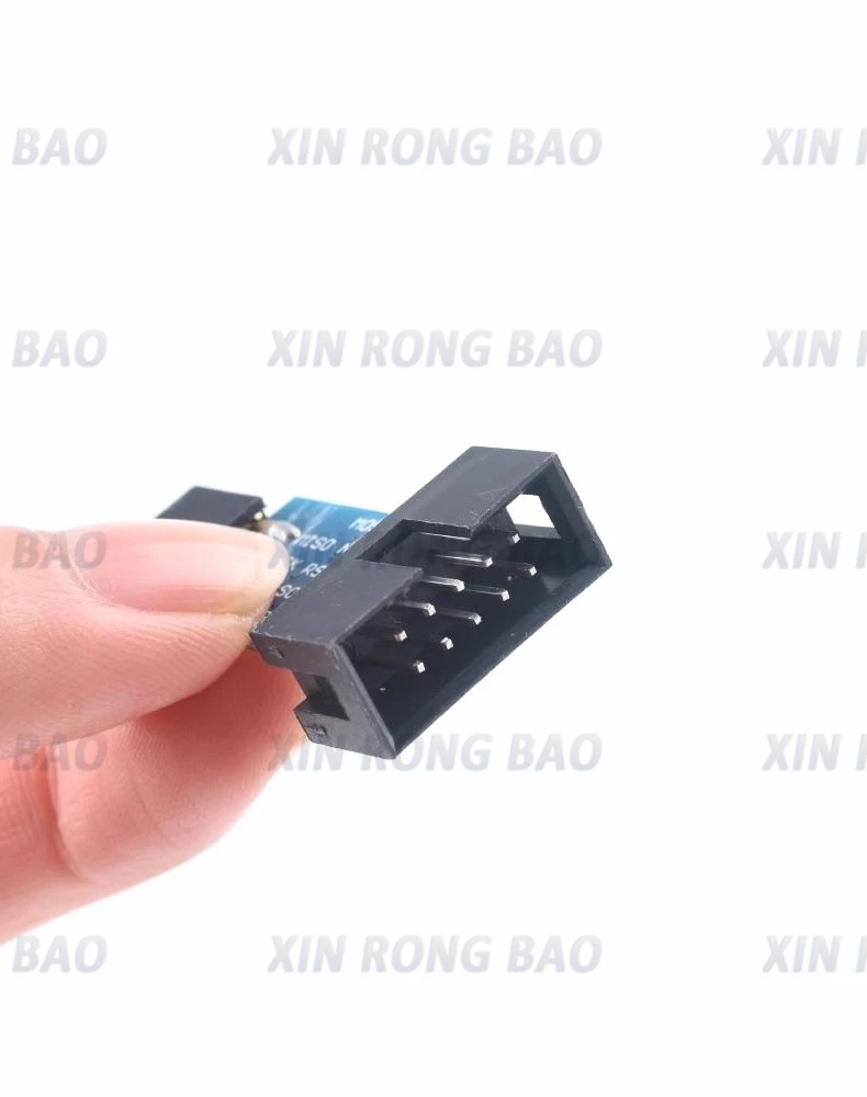 Placa adaptadora de 10 pines a 6 pines para AVRISP MKII USBASP STK500 de alta calidad - imagen 4